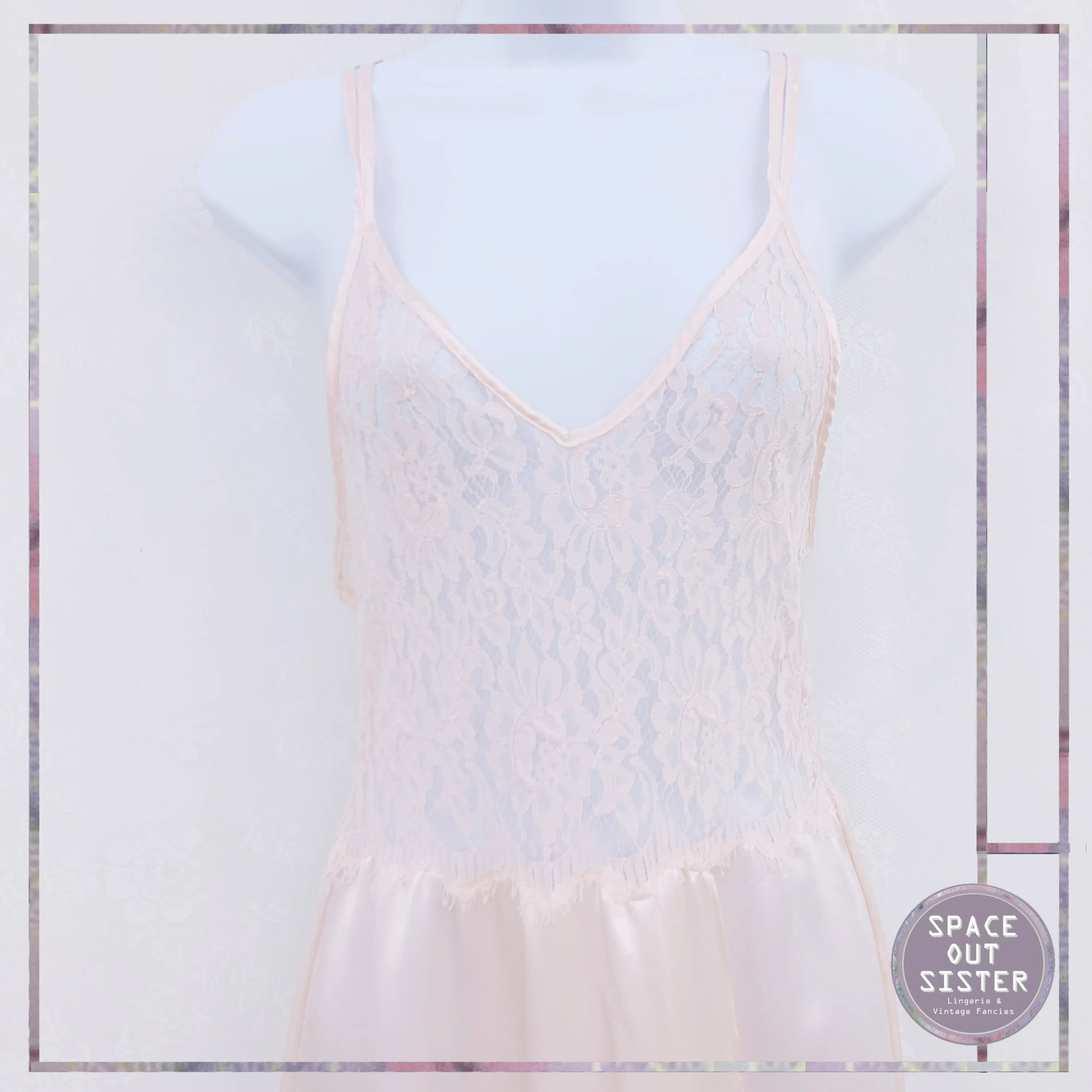 1980s Jessica Lynn Nightgown & Bed Jacket Set