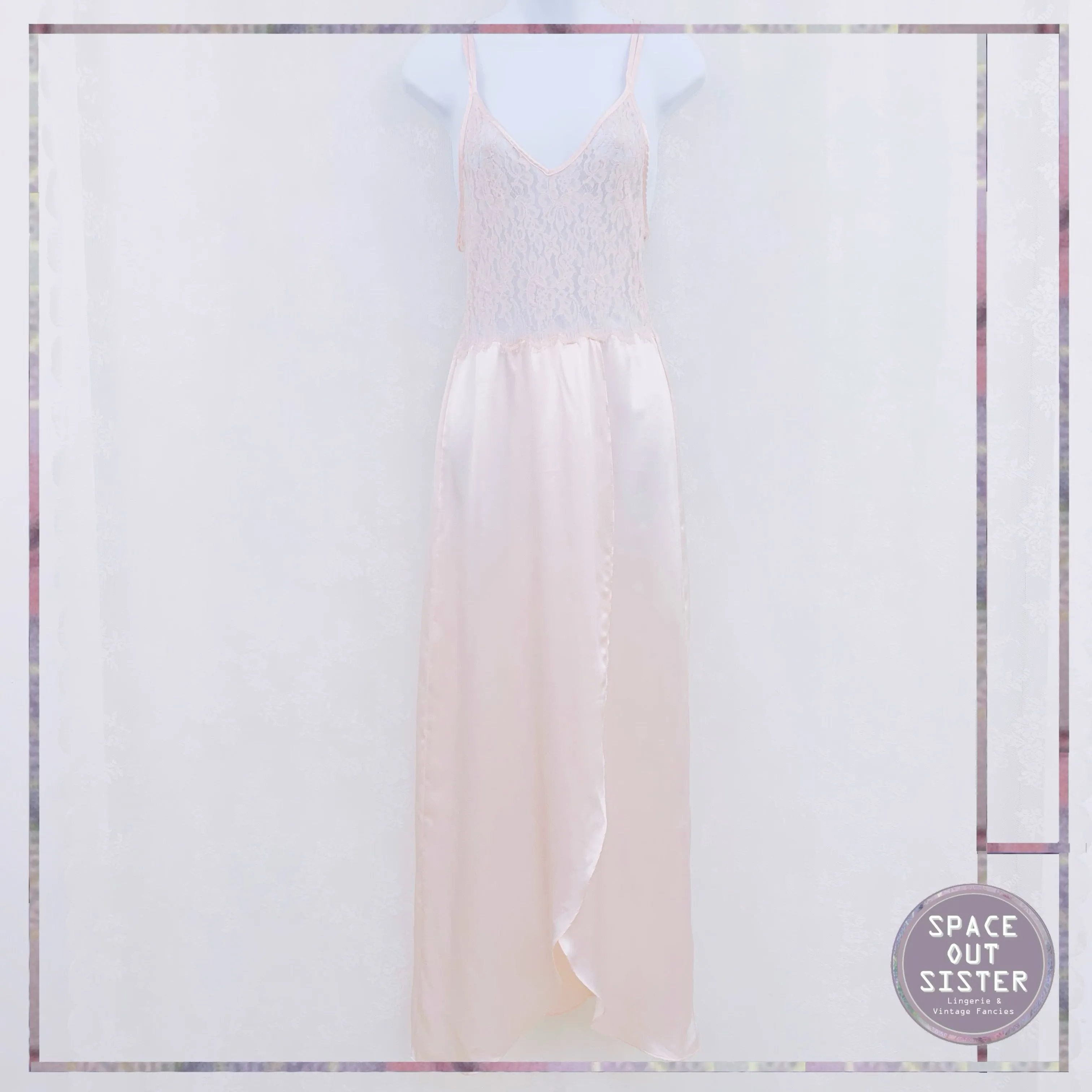 1980s Jessica Lynn Nightgown & Bed Jacket Set
