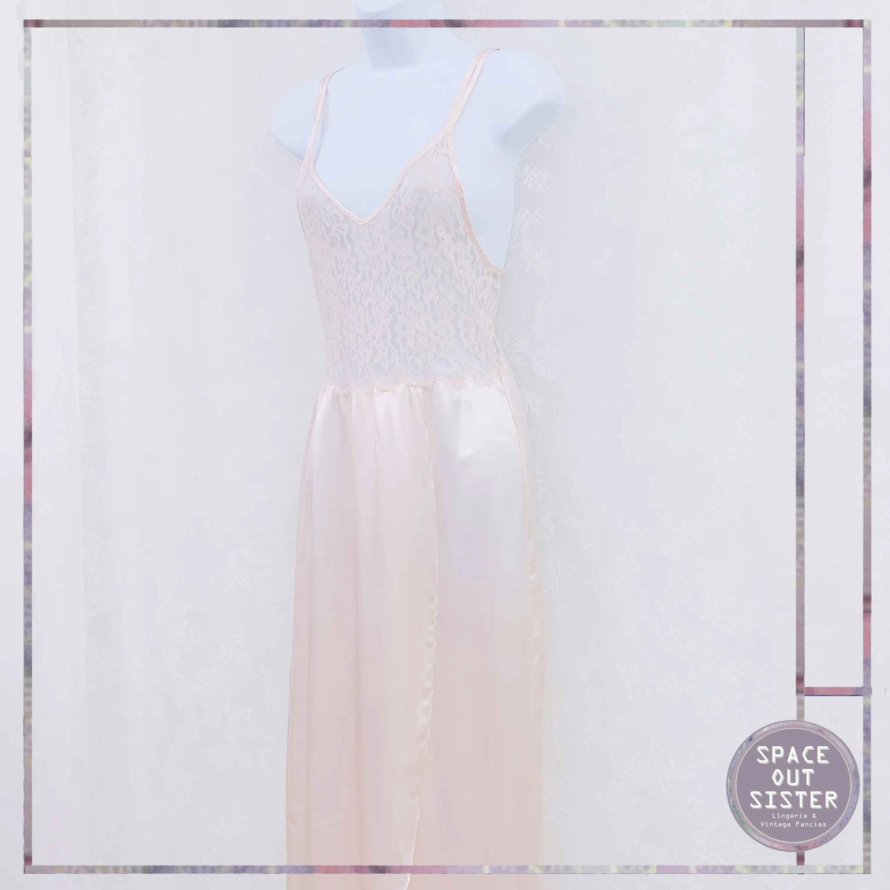 1980s Jessica Lynn Nightgown & Bed Jacket Set
