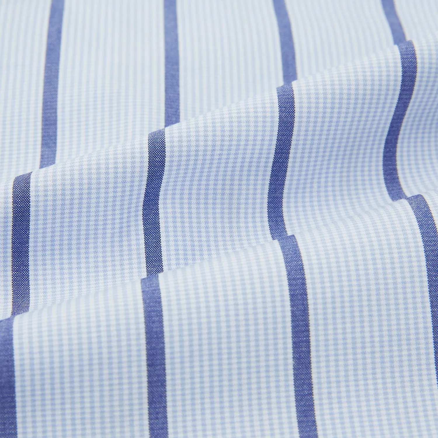 Blue Track Stripe Pyjama Shirt