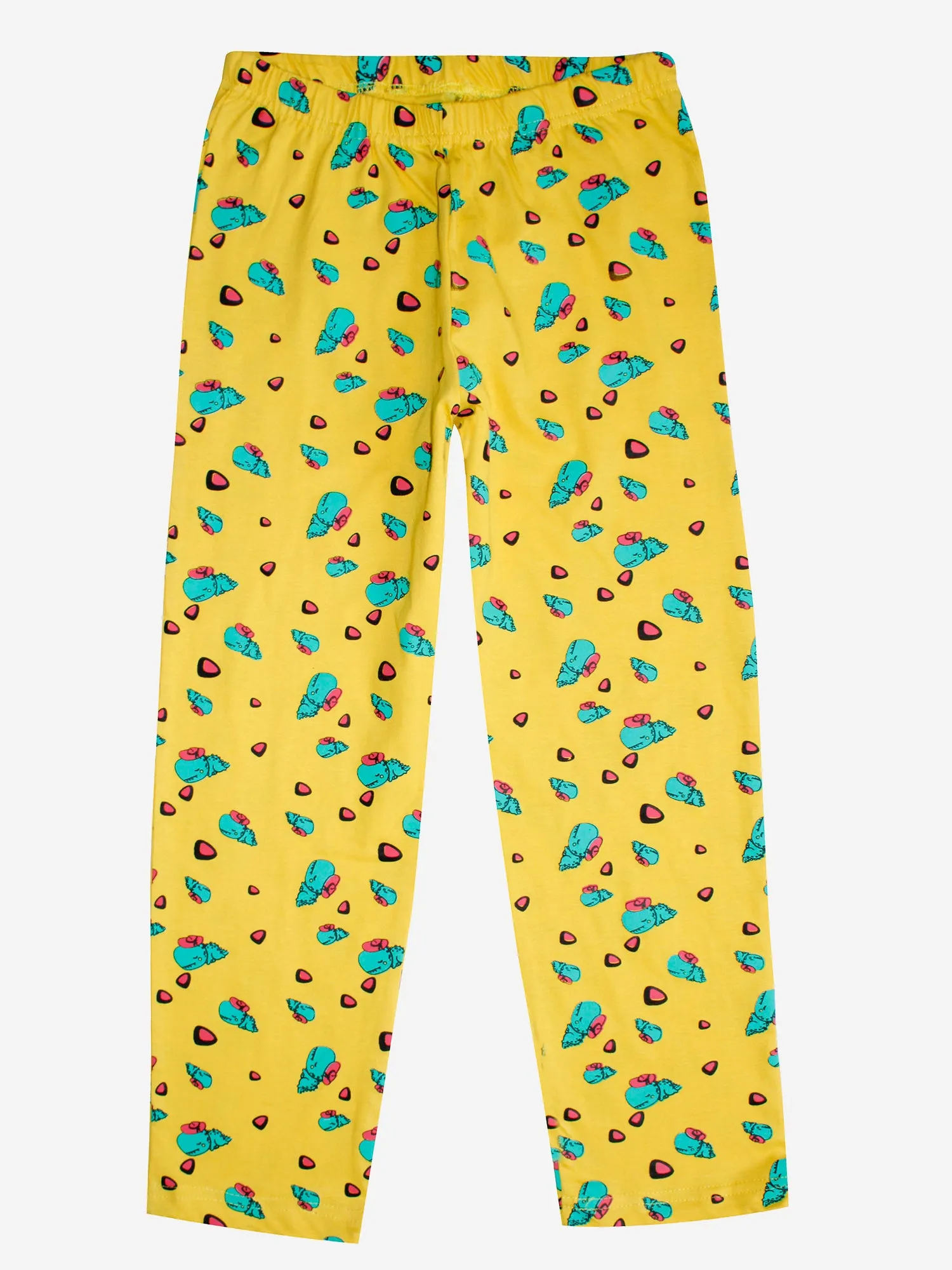 Girl's Printed Front Open Shirt & AOP Pyjama Set