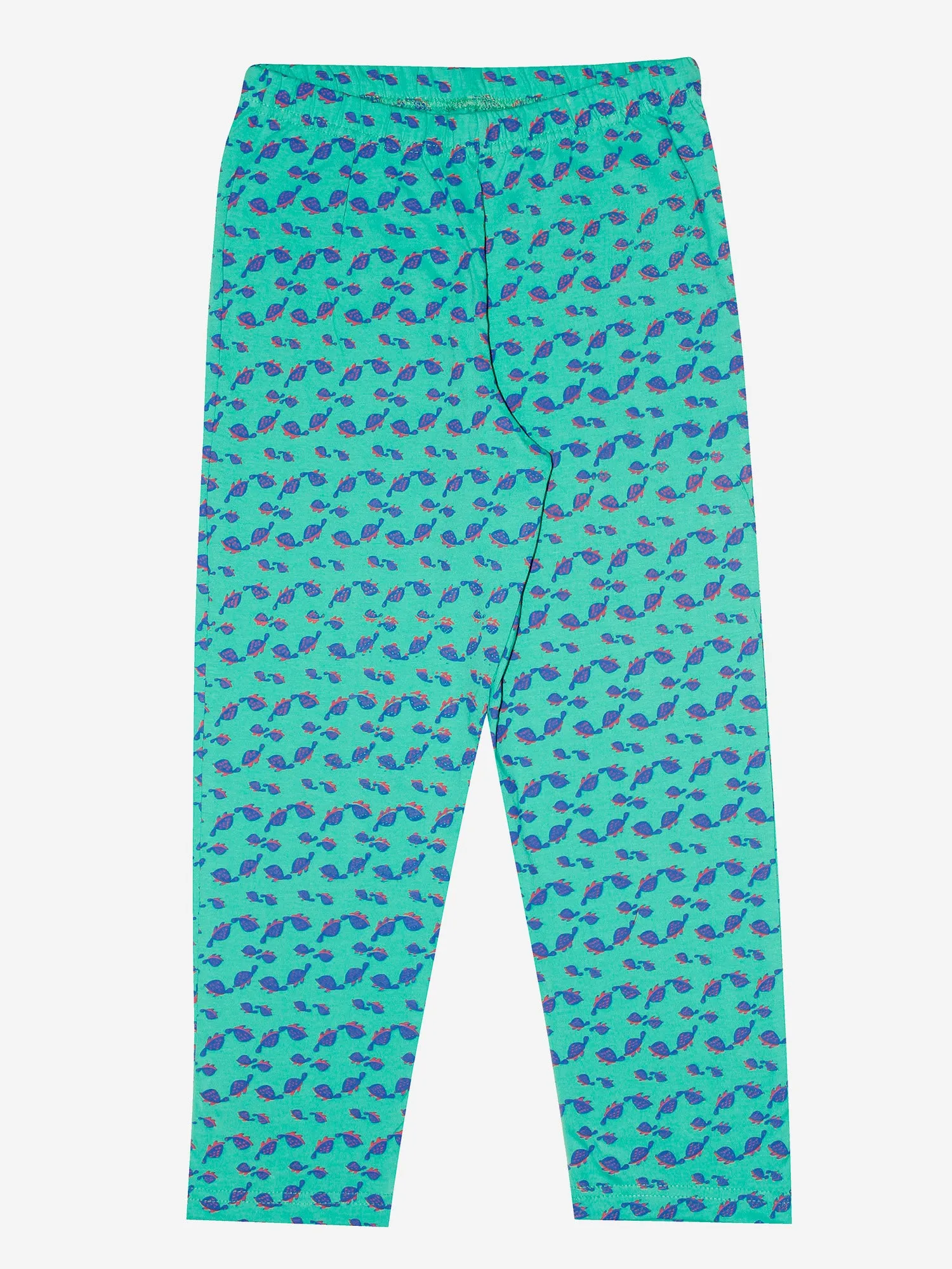 Girl's Printed Front Open Shirt & AOP Pyjama Set