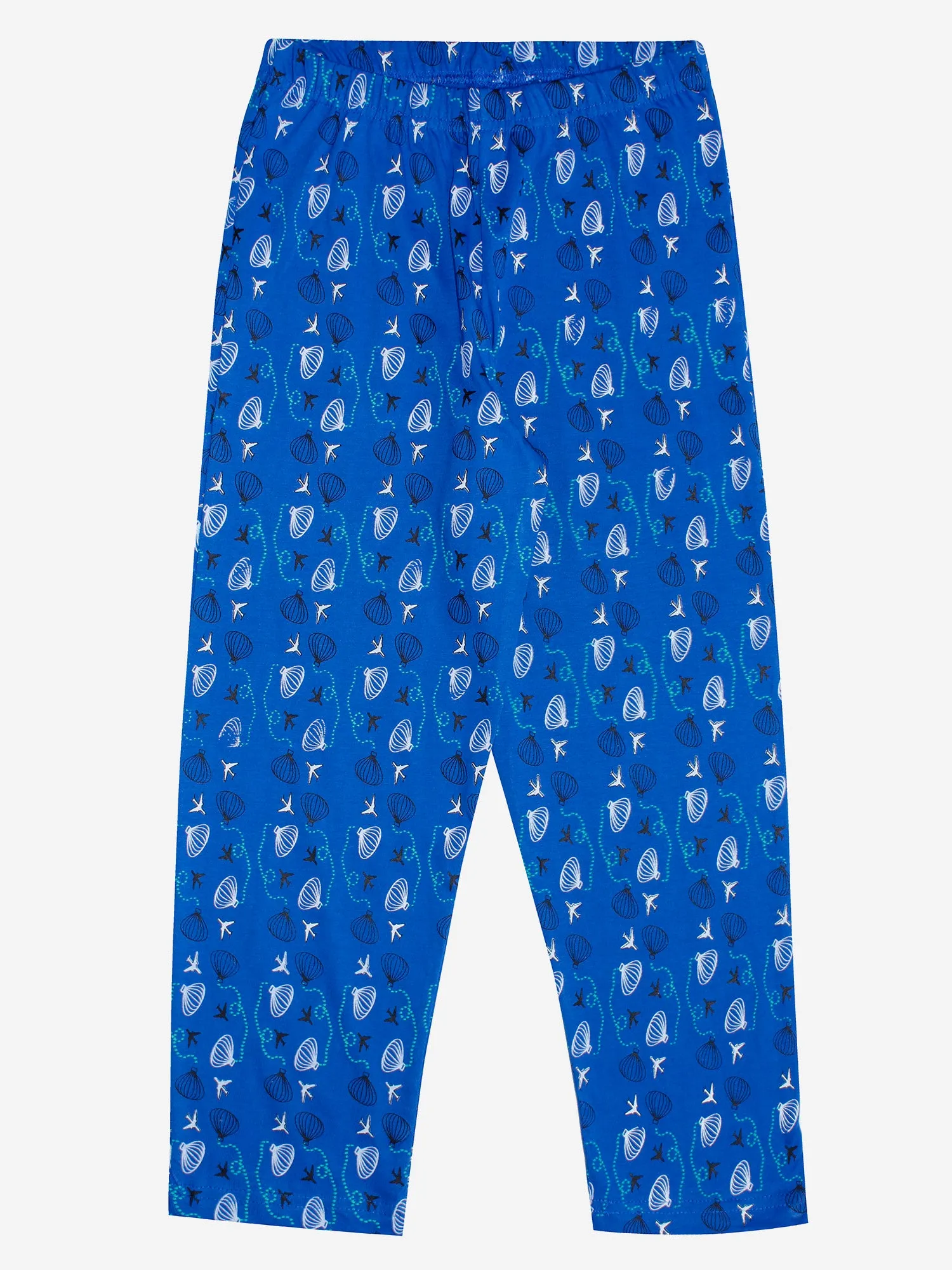 Girl's Printed Front Open Shirt & AOP Pyjama Set