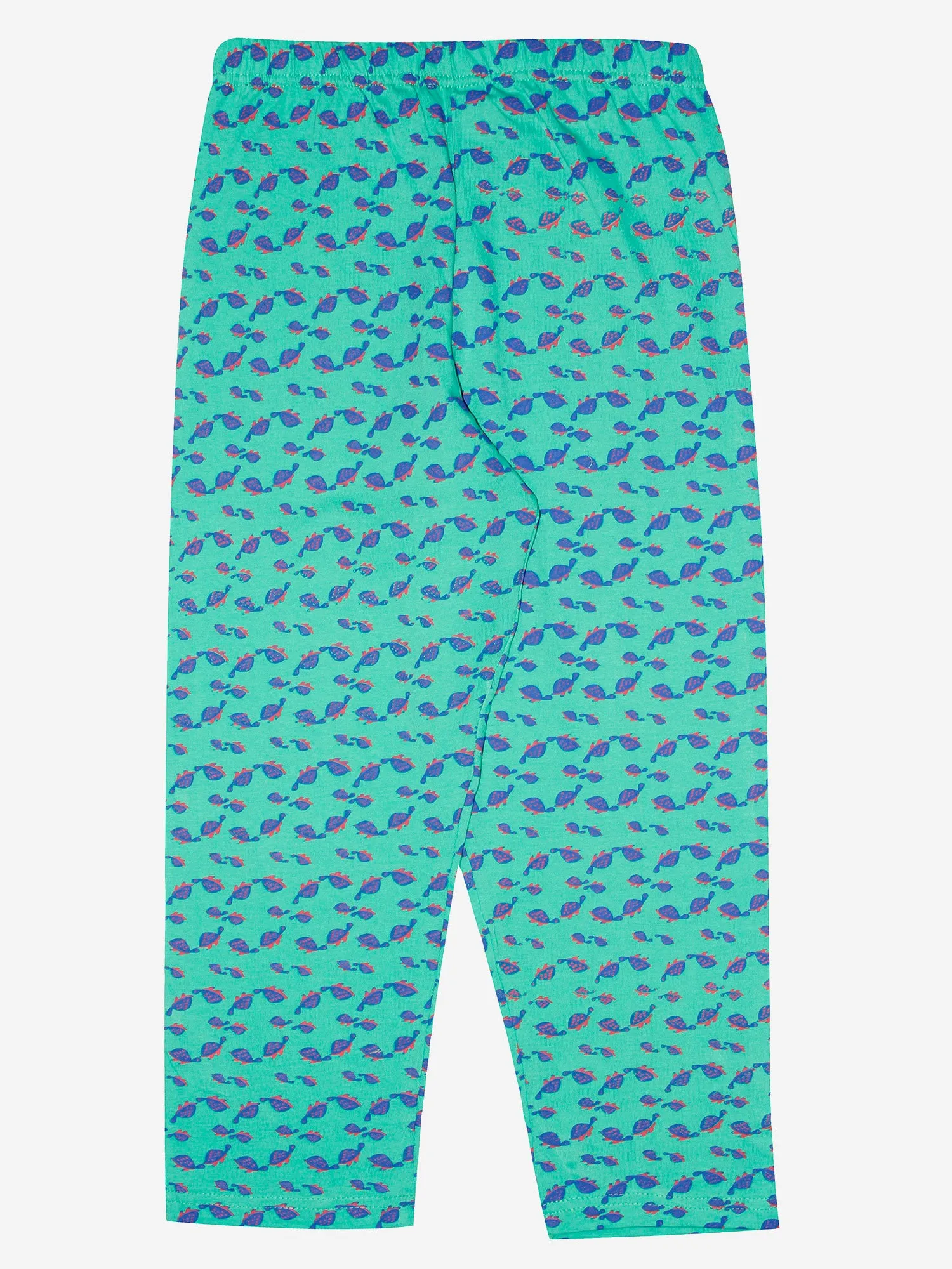 Girl's Printed Front Open Shirt & AOP Pyjama Set
