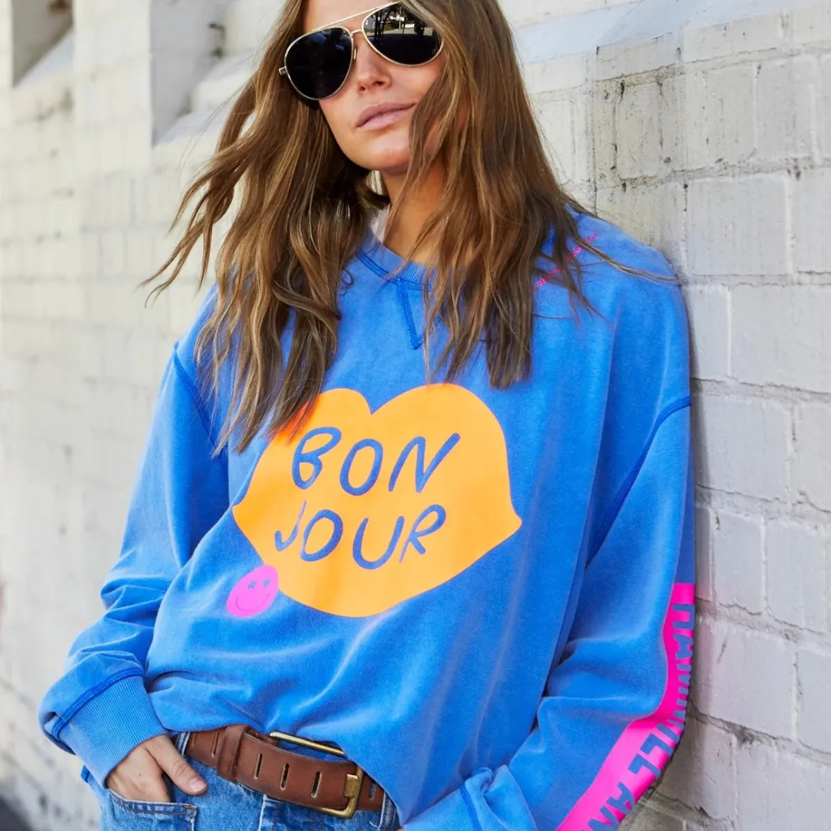 Hammill & Co Bonjour Sweater (Blue)