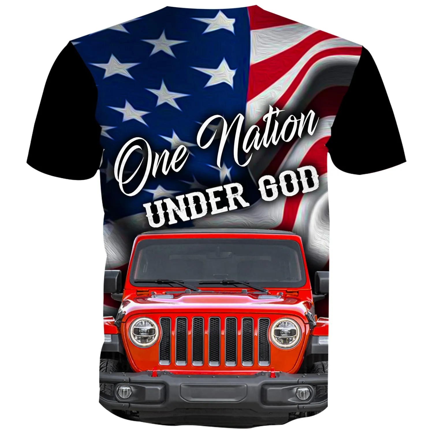 One Nation Under God US Flag - Kid's T-Shirt