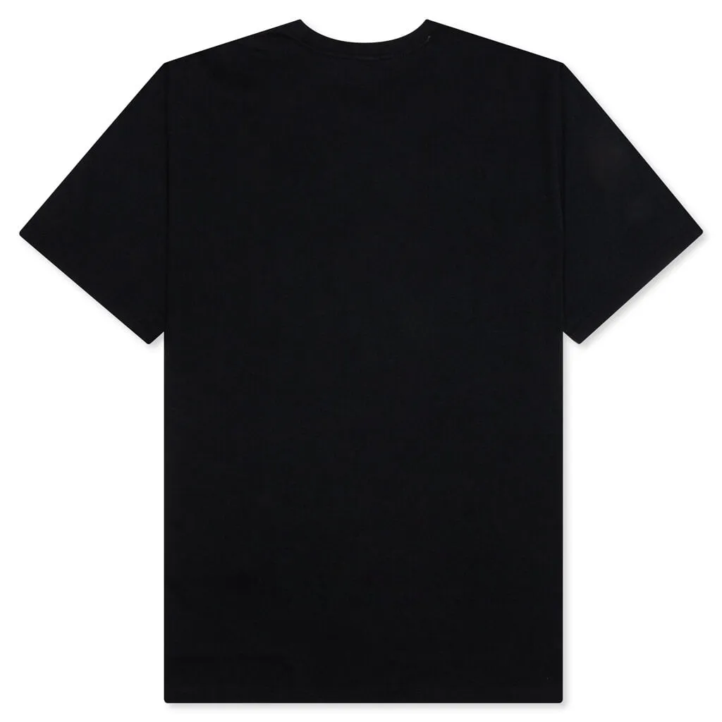 Overprinted College Tee - Black