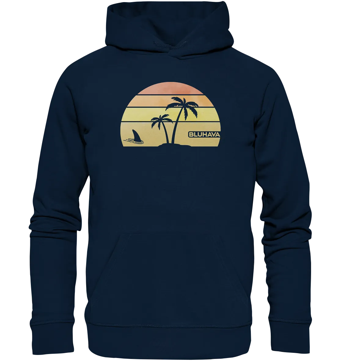 "Sunset Shark Place" - Unisex Premium Organic Hoodie