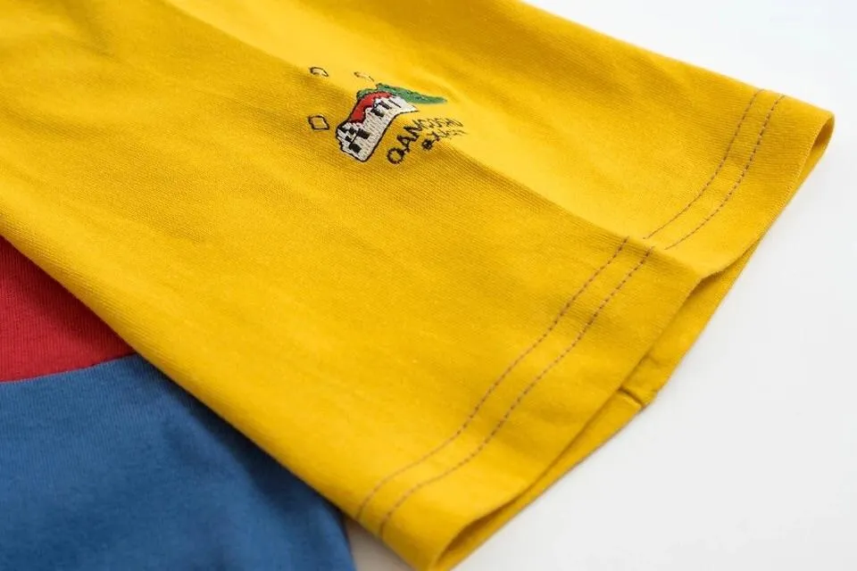 Retro Color Patch T-Shirt