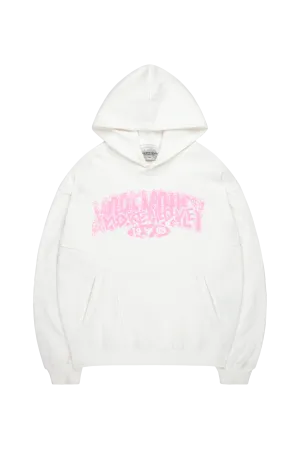 SIGNATURE CREST WAFFLE HOODIE OFF WHITE