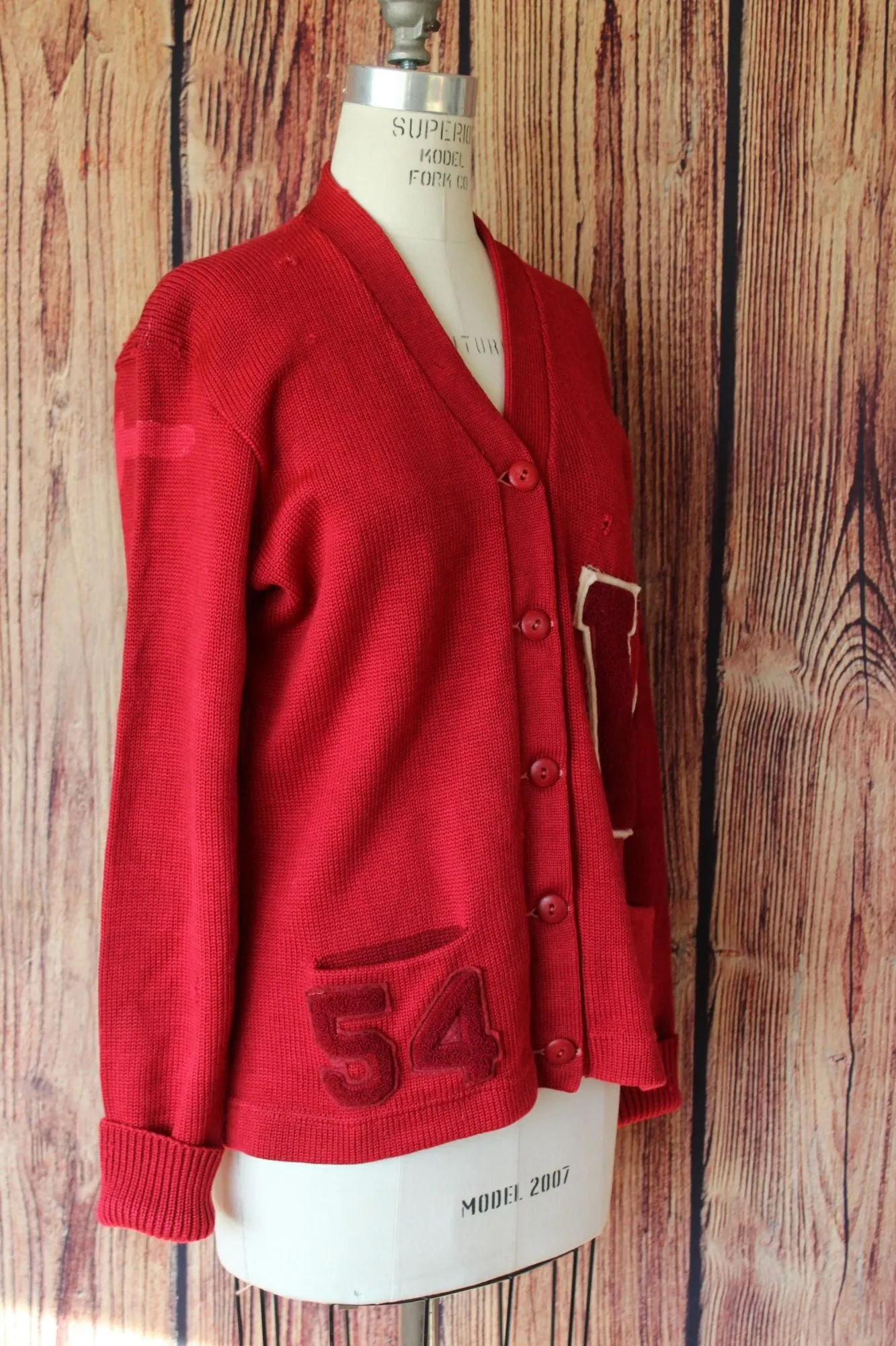 Vintage 1950s Women's Letterman Sweater