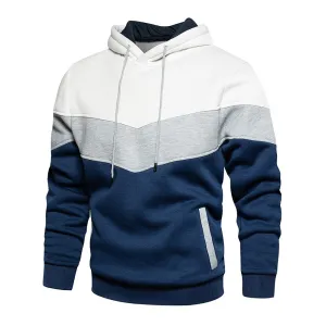 West Louis Stripe Thick Brand Casual Hoodie