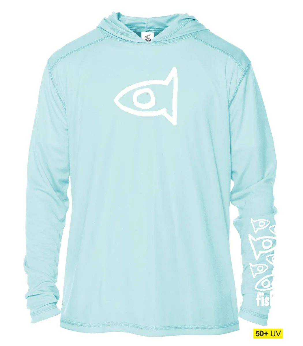 Youth UPF50 Hood - Artic Blue